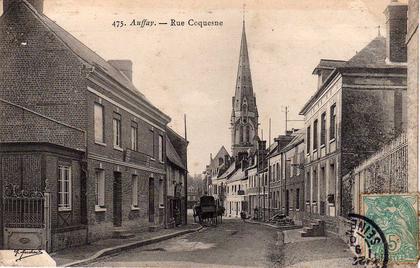 76 AUFFAY Rue Coquesne, animée, ed Marchand 475, 190?
