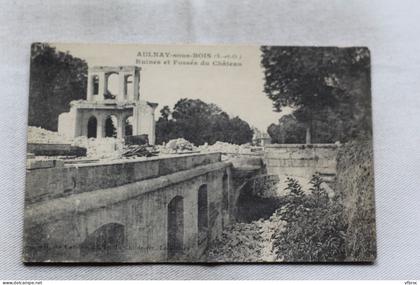 Aulnay sous Bois, ruines et fossés du château, Seine saint Denis 93