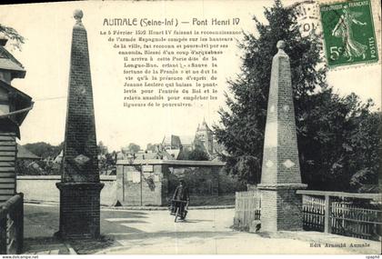CPA Aumale Pont Henri IV