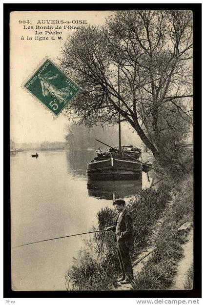 95 Auvers-sur-Oise peche a la ligne seine peniche D95D C95039C RH090632