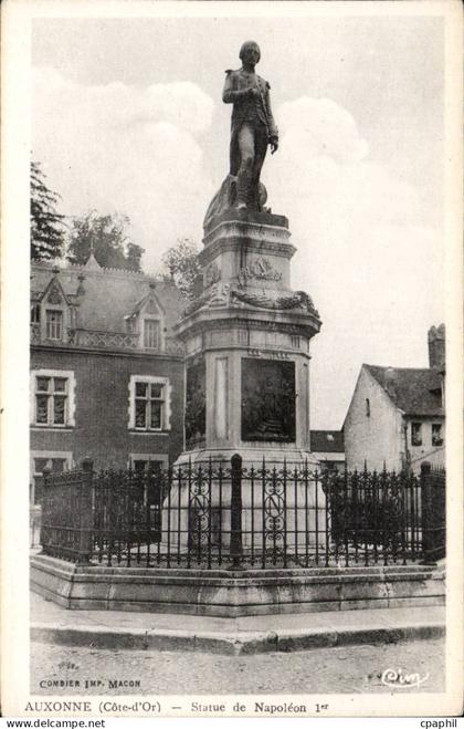 CPA Auxonne Statue de Napoleon 1er