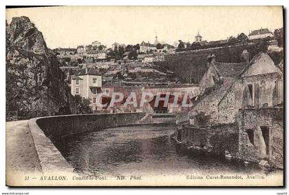 CPA Avallon Cousin Le Pont