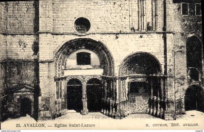 CPA Avallon Eglise Saint Lazare