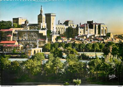 CPM Avignon Vaucluse Le Pont Saint Benezet et le Palais des Papes
