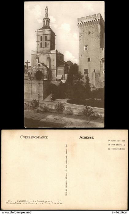CPA Avignon Kathedrale Notre-Dame des Doms und Tour Campane 1925