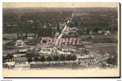 CPA Avranches Panorama vers la route de Graville