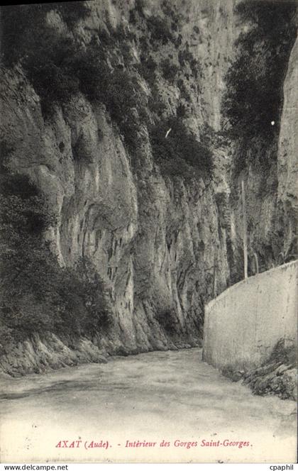 CPA Axat Interieur des Gorges Saint Georges
