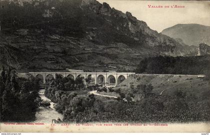 CPA Axat Le Viaduc Vue Prise Vers Les Gorges de St Georges