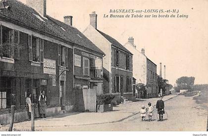 BAGNEAUX SUR LOING - Le Bureau de Tabac sur les bords du Loing - très bon état