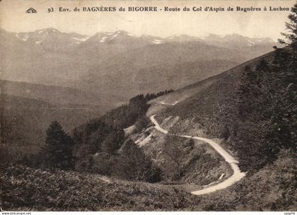 CPA De Bagneres de Bigorre Route du Col d'Aspin de Bagneres a Luchon