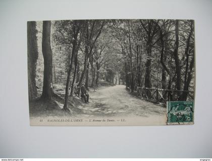Carte   Bagnoles-De-L'Orne - L'Avenue du Dante  1908