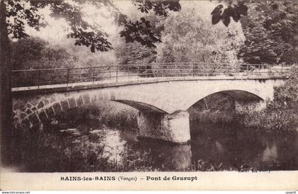 CPA Bains Les Bains Pont De Grurupt