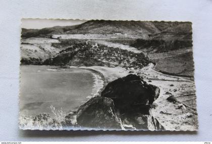 Cpsm, Banyuls sur mer, camping de Peyrefitte, la plage, Pyrénées orientales 66