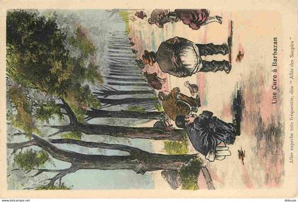 Carte Postale Ancienne - 31 - Barbazan - Art illustration - Une Cure à Barbazan - Carte Humoristique - Humour - Colorisé