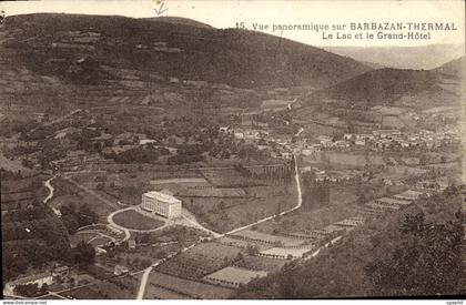 CPA Barbazan Thermal Vue Panoramique Sur Le Lac et le Grand Hotel