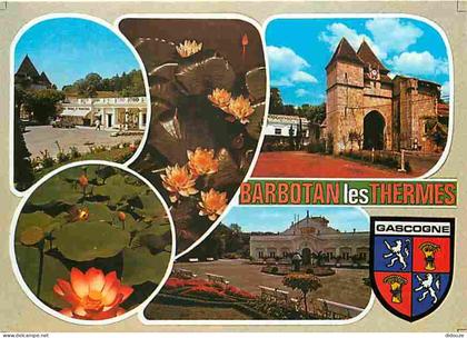 Carte Postale - 32 - Barbotan les Thermes - Multivues - Fleurs - Blasons - Flamme Postale de Barbotan les Thermes - CPM