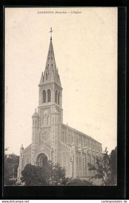 CPA Barenton, L`Èglise