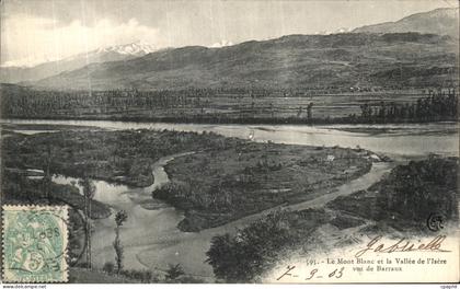 CPA Le Mont Blanc et la Vallee de l Isere Vus de Barraux