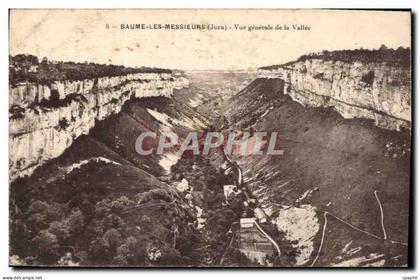 CPA Baume les Messieurs Jura Vue generale de la Vallee