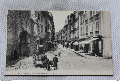 Bayonne, la rue d'Espagne, Pyrénées Atlantiques 64