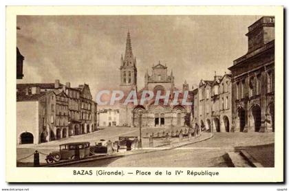 Bazas - Place de la Republique - CPA