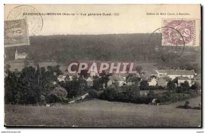 CPA Bazoches du morvan Vue generale ouest