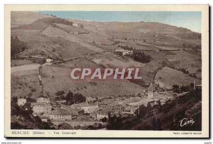 Beaujeu CPA Vue generale