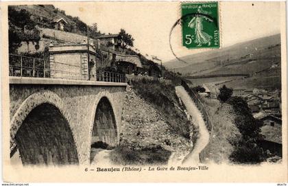 CPA BEAUJEU La Gare de BEAUJEU Ville (444302)
