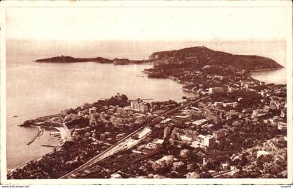 CPA Beaulieu sur mer et le cap Ferrat vu de la route de a moyenne corniche