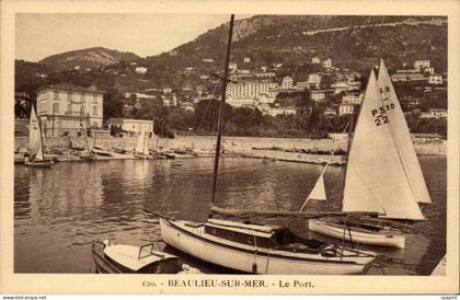 CPA Beaulieu sur Mer le port