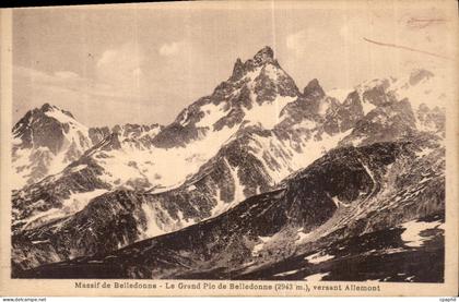 CPA Massif de Belledonne Le Grand Pic de Belledonne versant Allemont