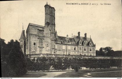 CPA Beaumont la Ronce I et L La Chateau