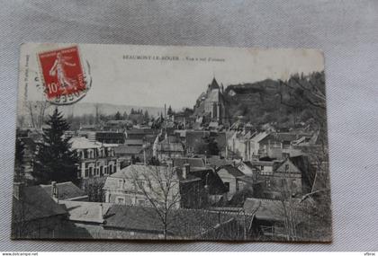 L395, Cpa 1914, Beaumont le Roger, vue à vol d'oiseau, Eure 27