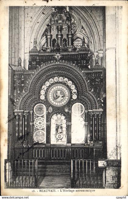 CPA Beauvais L'Horloge astronomique