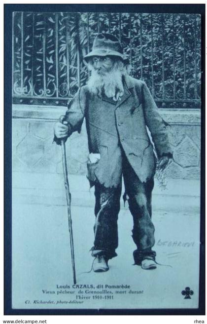 34 Bédarieux - pecheur grenouille - Louis Cazals dit Pomarede