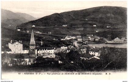 64 BEHOBIE - Vue générale de Béhobie et de Béhobia