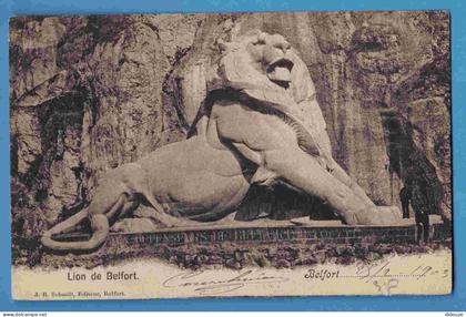 90 - Belfort - Lion de Belfort - Ecrite en 1903