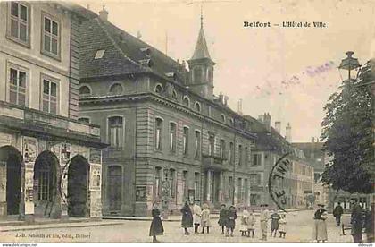 Carte Postale Ancienne - 90 - Belfort - L'Hotel de Ville - Animée - Voyagée en 1914 - CPA - Voir Scans Recto-Verso - Pos