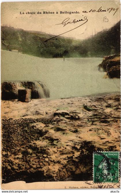 CPA BELLEGARDE La chute du Rhone a BELLEGARDE (382986)