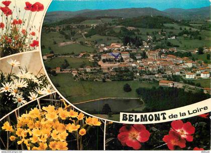 Carte Postale - 42 - Belmont de la Loire - Multivues - Fleurs - CPM - Voir Scans Recto-Verso - Poscard - Carta Postal -