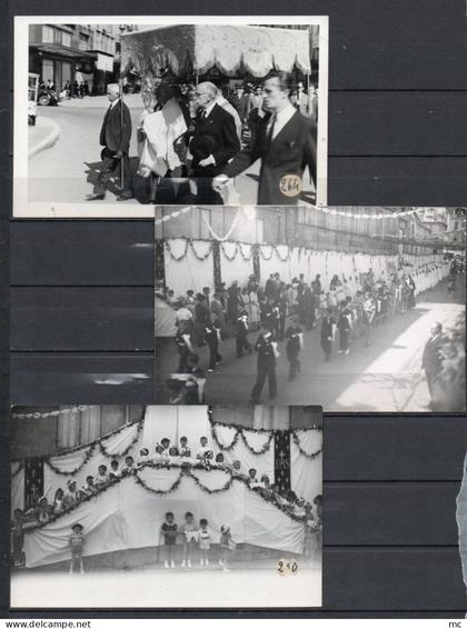 24 - Bergerac - Procession - 1948 - Photos format carte postale x9 - "Photo Bondier Bergerac"