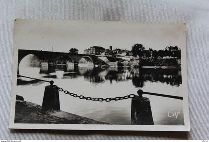 L473, Cpsm, Bergerac, pont sur la Dordogne et le faubourg, Dordogne 24