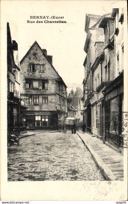 CPA Bernay Rue des Charrettes