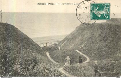 CPA Berneval Plage L'Escalier des Geants