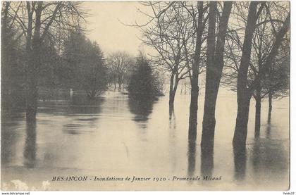 Besançon - Inondations de Janvier 1910 - Promenade Micaud