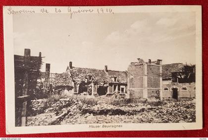 CPA    Allemande -  Häuser Beuvraignes