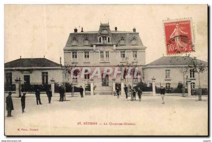Beziers CPA Le quartier general