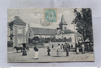 Cpa 1905, église de Bezons, Val d'Oise 95