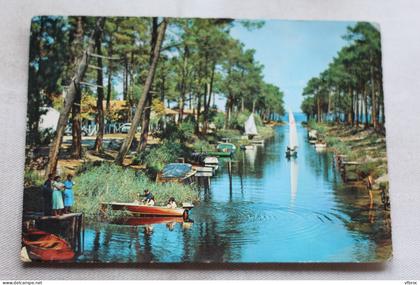 Cpm 1964, Biscarrosse, la canal de Navarrosse, Landes 40
