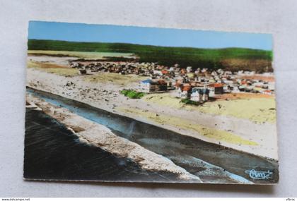 Cpsm, vue aérienne de Biscarrosse plage, Landes 40